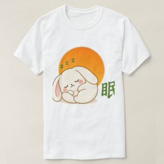 Camiseta Zen Sleeping Bunny – Kawaii Bunny Napping Japanese