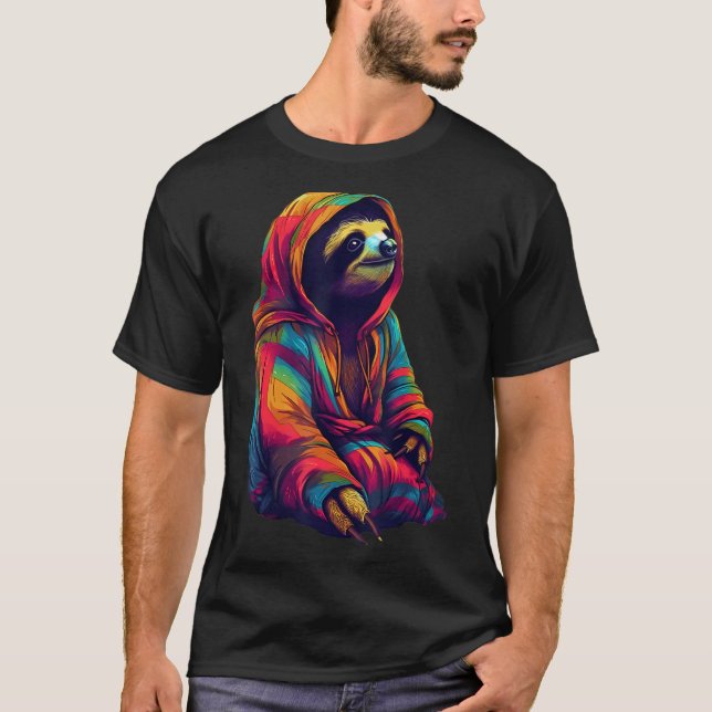 Camiseta zen sloth (Anverso)