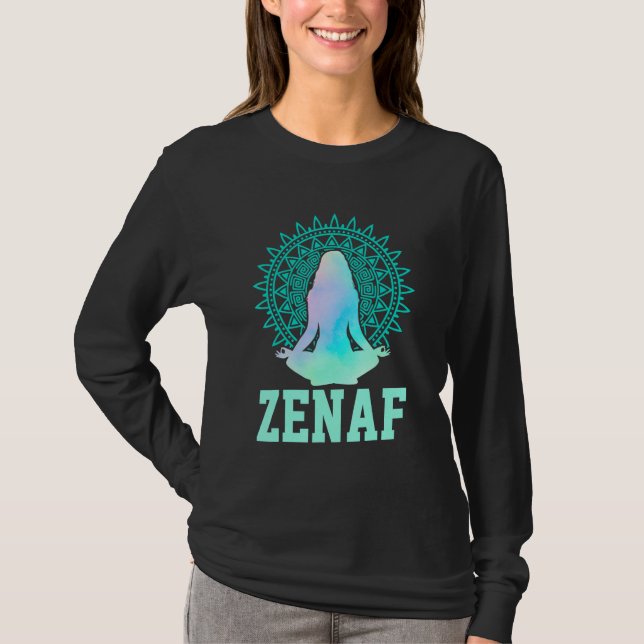 Camiseta Zenaf Fitness Yoga Instructor Yoga   Exercise Medi (Anverso)