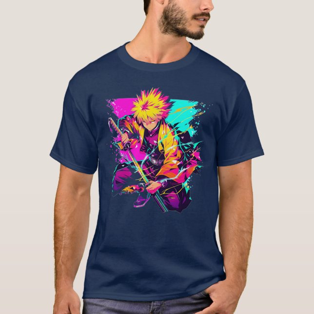 Camiseta zenitsu thunder breathing gift (Anverso)