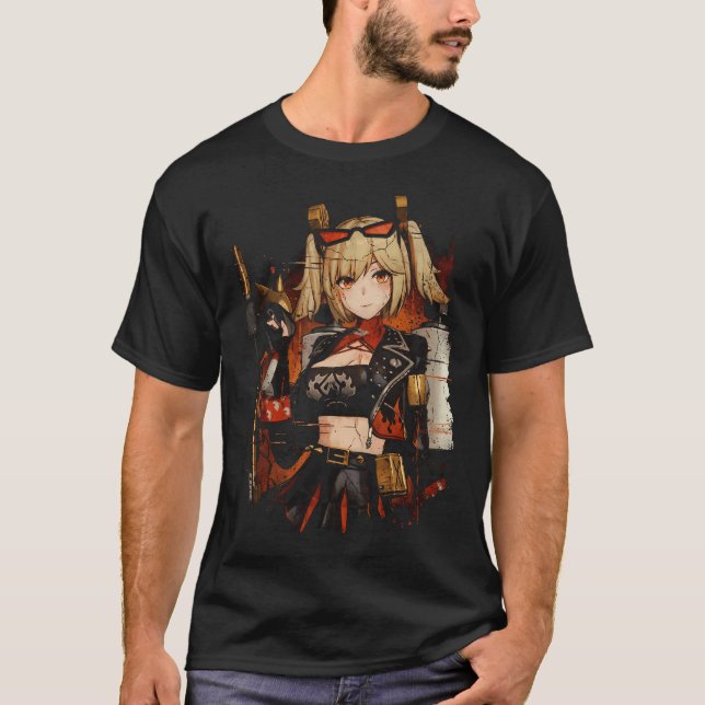 Camiseta Zenless Zone Zero Burnice Científico Loco Cantiner (Anverso)