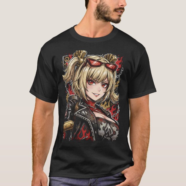 Camiseta Zenless Zone Zero Burnice Fuego Blanco Anomalía Ba (Anverso)