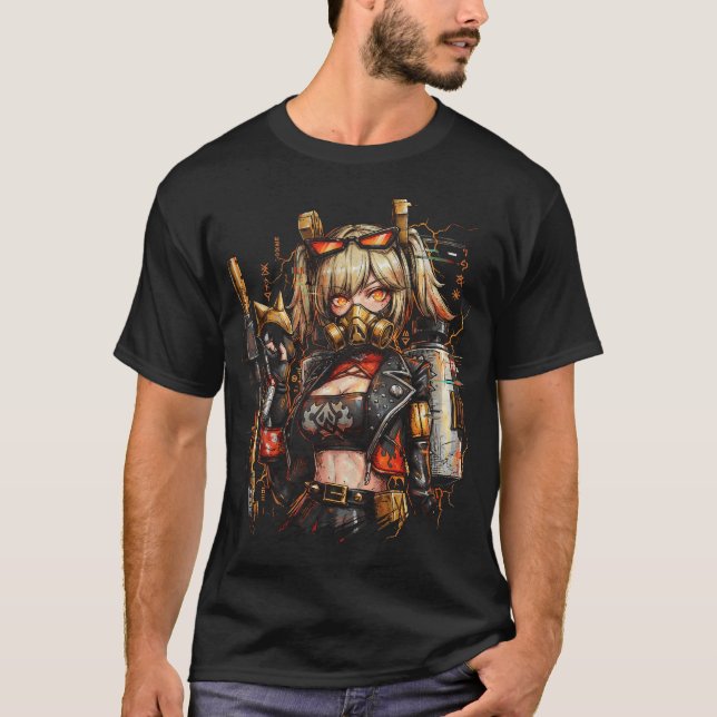 Camiseta Zenless Zone Zero Burnice Fuego Blanco Anomalía Ba (Anverso)