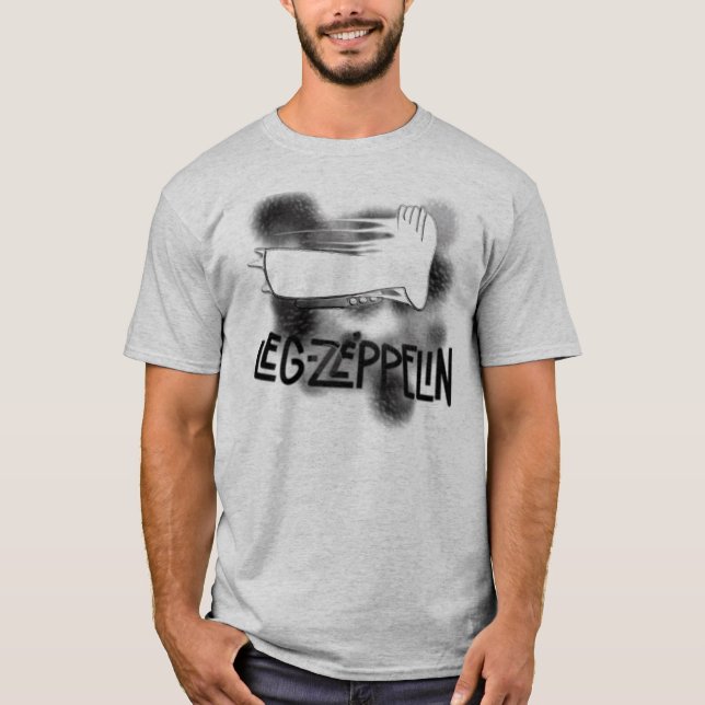 Camiseta zepelín de la pierna (Anverso)