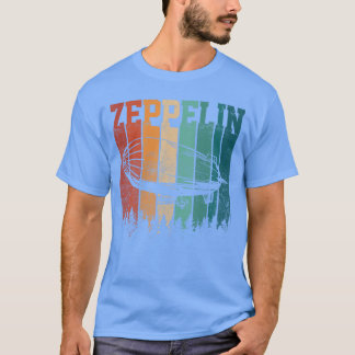 Camiseta Zepelín Retro 70s 80s Dirigible Aeronave Vintage f