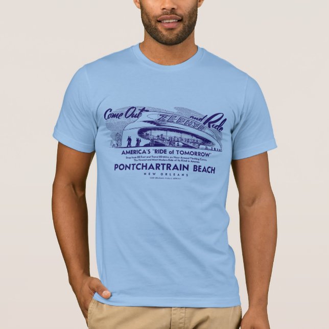 Camiseta Zephyr at Pontchartrain Beach T-Shirt (Anverso)