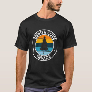 Camiseta Zephyr Cove Nevada NV U.A. Orgullo Retro Sunset