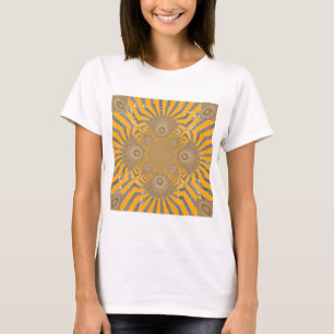 Camiseta Zephyr dorado: Elegancia en amarillo dorado y crom