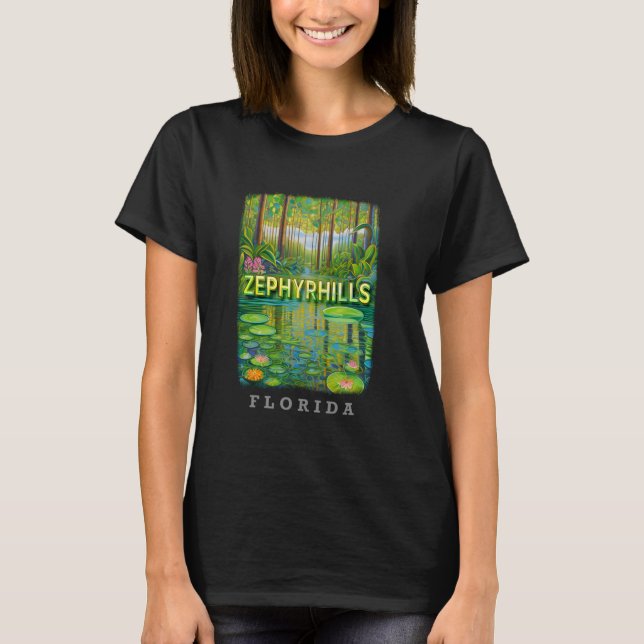 Camiseta Zephyrhills Florida FL Natural Springs Splendor SD (Anverso)