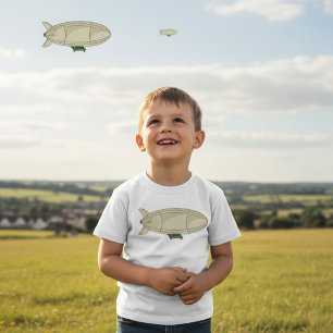 Camiseta Zeppelin Dirigible Retro Ciencia Ficción