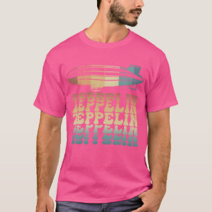 Camiseta Zeppelin Retro Vintage Atardecer 70s 80s Distresse