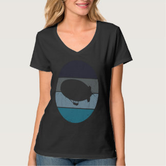 Camiseta Zeppelin Retro Vintage Dirigible Atardecer Aeronav