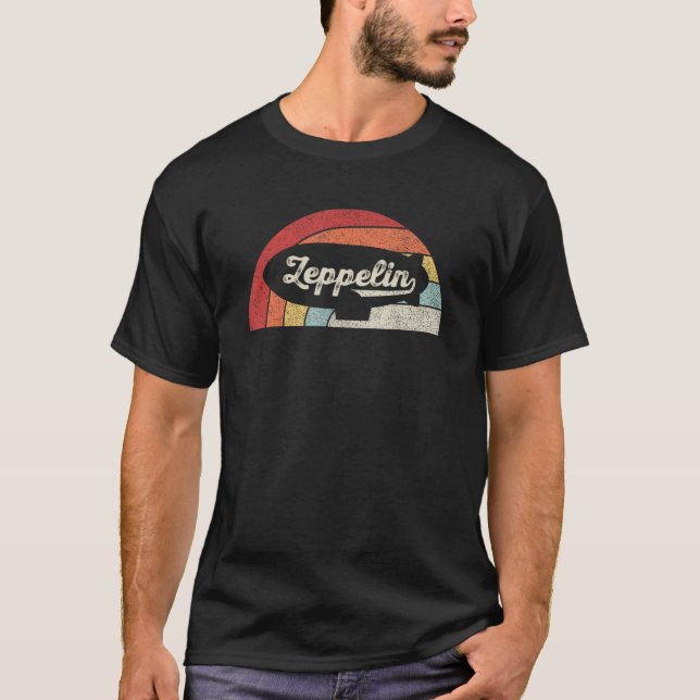 Camiseta Zeppelin Vintage Retro Zeppelin Shirt Dirigible Ai (Anverso)