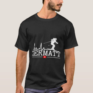Camiseta Zermatt Latido Corazón Esquí Alpino Alpes Suizos S
