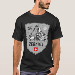 Camiseta Zermatt Mountain Suiza Emblem