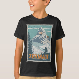 Camiseta Zermatt Suiza esquí de invierno snowboard esquí