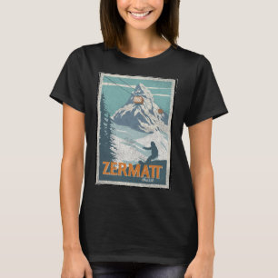 Camiseta Zermatt Suiza Ski Snowboard Ski