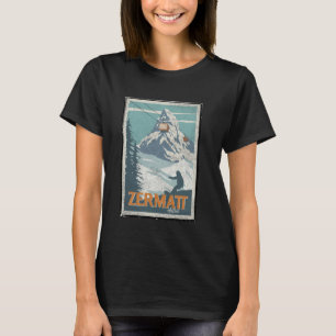 Camiseta Zermatt Suiza Ski Snowboard Ski