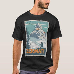 Camiseta Zermatt Suiza Ski Snowboard Ski