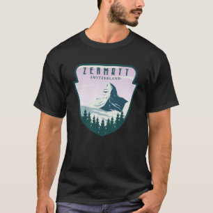 Camiseta Zermatt Suiza Vintage Snow Sw