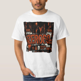Camiseta ZERO69 Caos Urbano – Advertencia de Rebelde