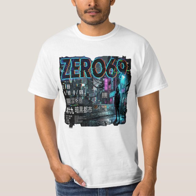 Camiseta ZERO69 División de Fallos Sistema de Falla Neo Tok (Anverso)