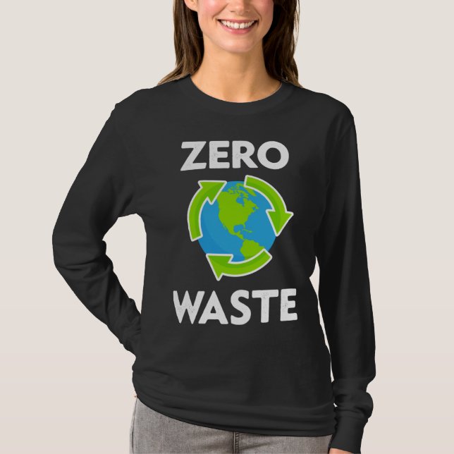 Camiseta Zero Waste Earth Day Environmental Teacher  Anti P (Anverso)