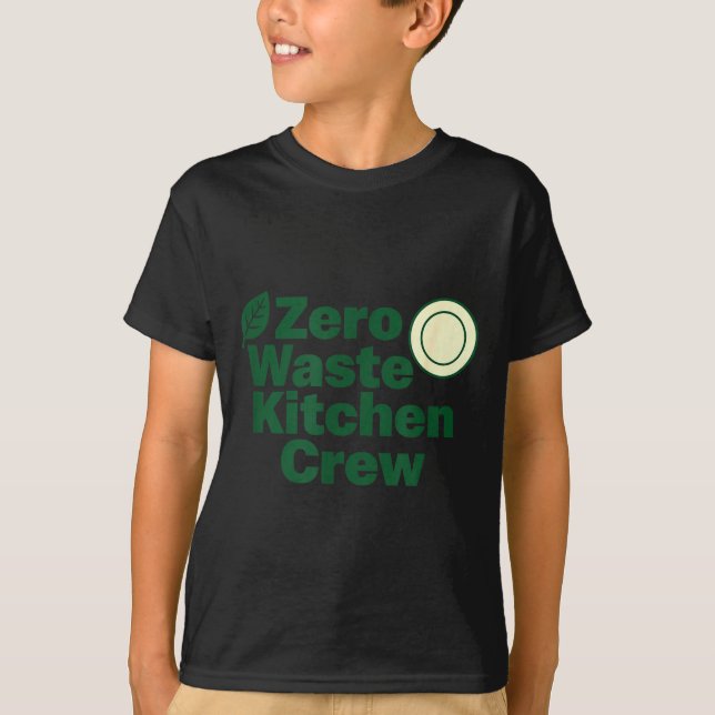 Camiseta Zero Waste Kitchen Crew Sustainability Design  (Anverso)