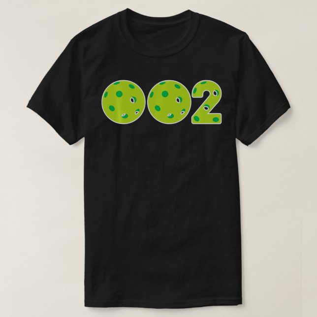 Camiseta Zero Zero Dos I Gracioso 002 Pickleball Design Tou (Diseño del anverso)