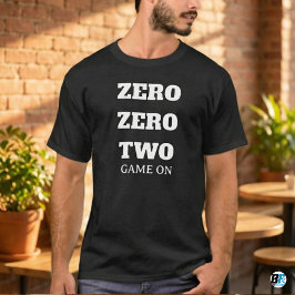 Camiseta Zero Zero Two Game On Funny Gamer Quote