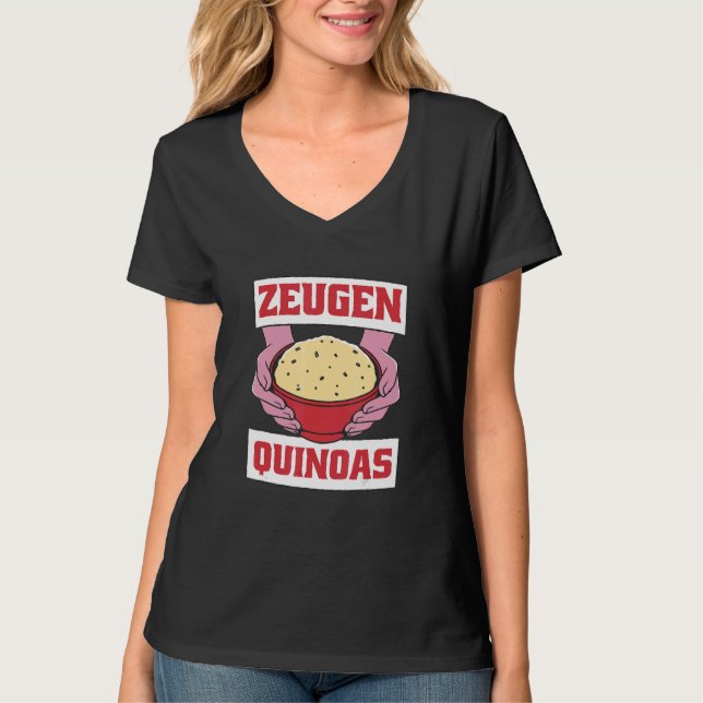 Camiseta Zeugen Quinoas Vegan Organic Quinoa Gastro (Anverso)
