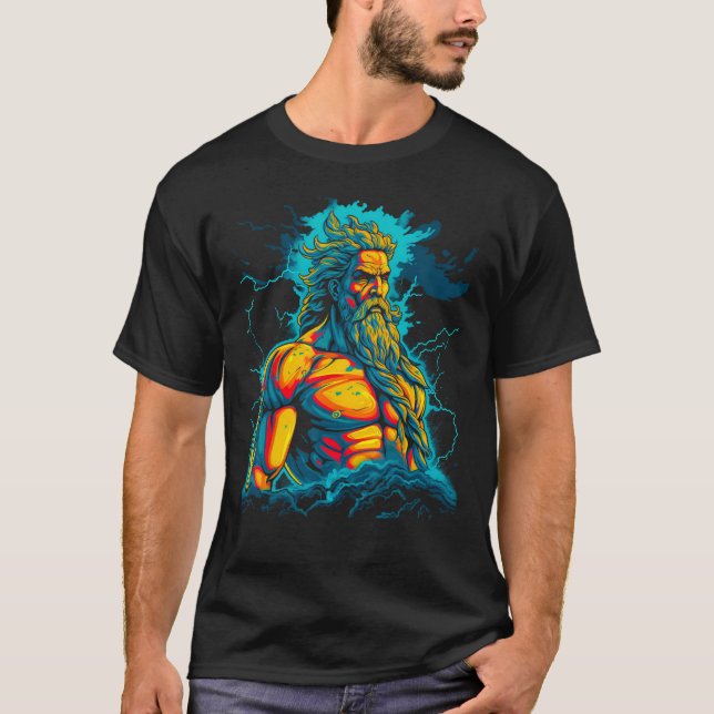 Camiseta Zeus: Dios de mitología griega del cielo (Anverso)