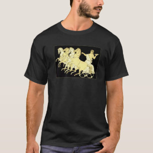 Camiseta Zeus en carro con trueno y caballos