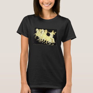 Camiseta Zeus en carro con trueno y caballos