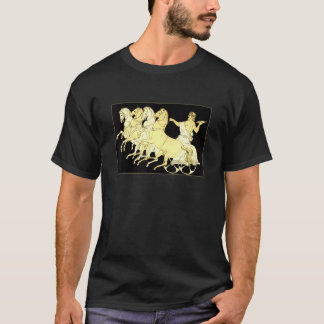 Camiseta Zeus en carro con trueno y caballos