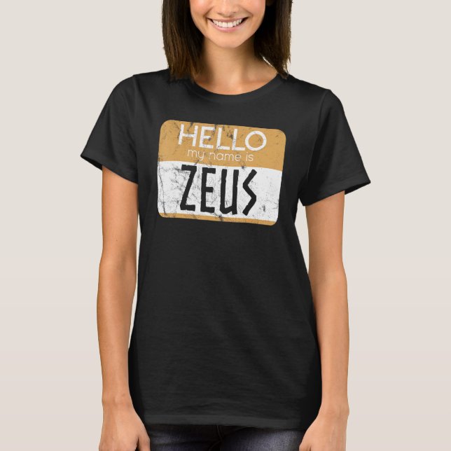 Camiseta Zeus Greek Mythology Ancient Greek God Greek Mytho (Anverso)