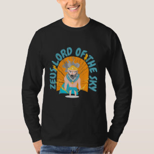 Camiseta zeus señor dios del trueno lanzar lanzando