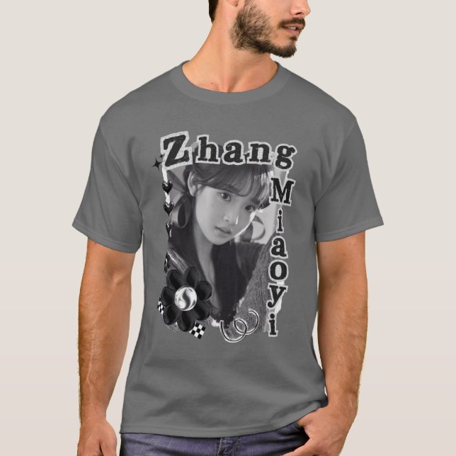 Camiseta Zhang Miao Yi la actriz china de teatro negra y bl (Anverso)