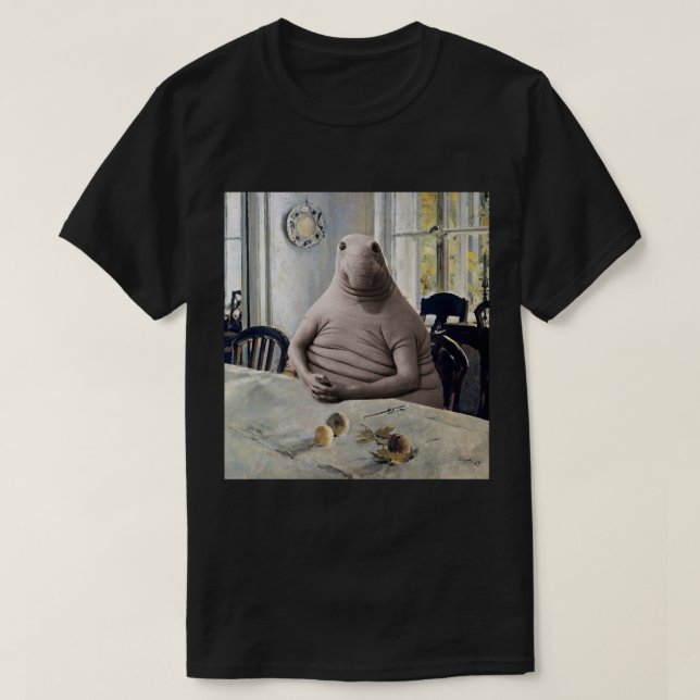 Camiseta Zhdun Snorp Esperando La Cena (Diseño del anverso)
