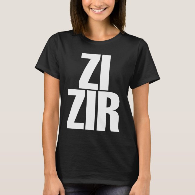 Camiseta Zi Zir Big Obvious Nonbinary Pronouns (Anverso)