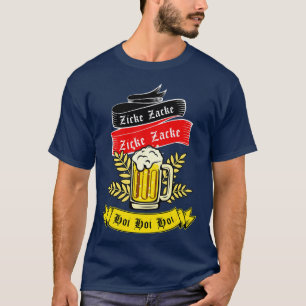 Camiseta Zicke Zacke Hoi - Funny Germany Flag Oktoberfest G