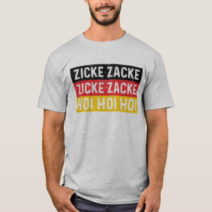 Camiseta Zicke Zacke Hoi Oktoberfest Bandera Alemana Funny