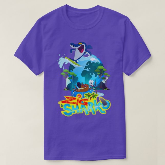 Camiseta Zig Adventures Y Juegos Sharko Divertidos (Diseño del anverso)