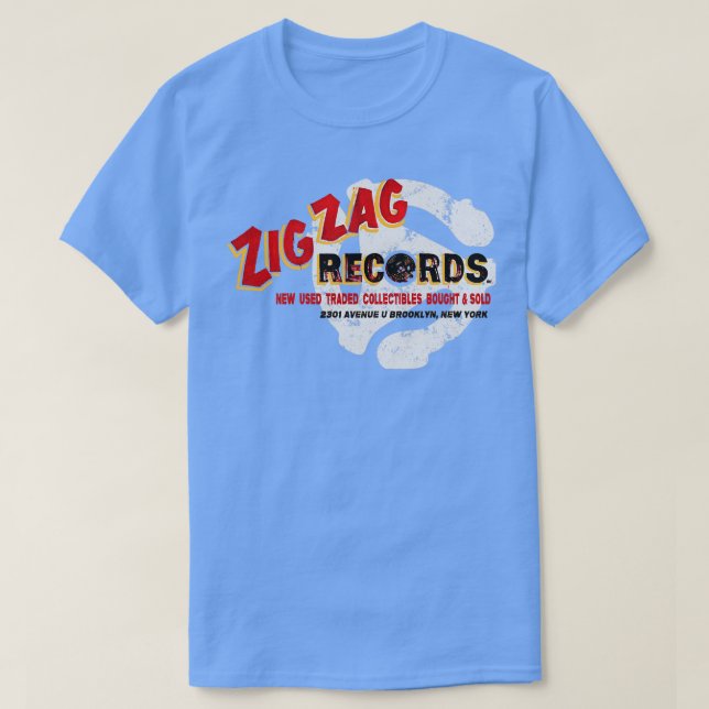 Camiseta Zig Zag Records (Diseño del anverso)