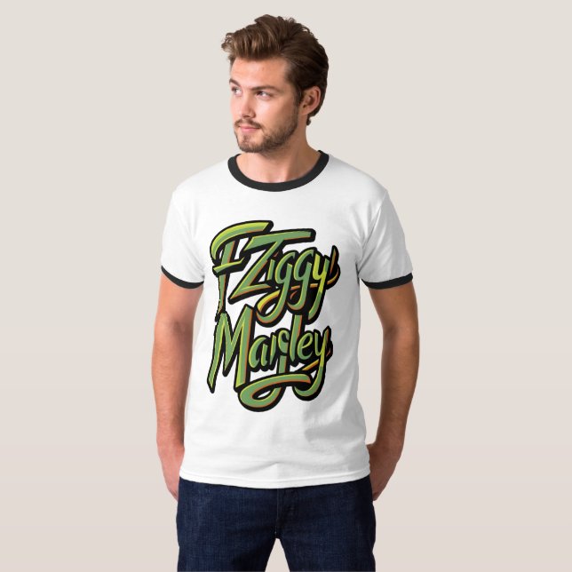 Camiseta Ziggy Marley Official Green T-Shirt (Anverso completo)