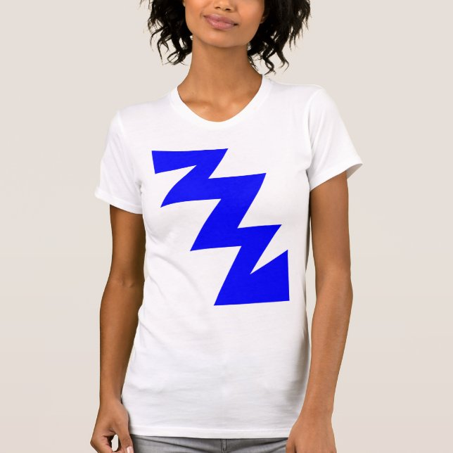 Camiseta ZigZag - Azul (Anverso)