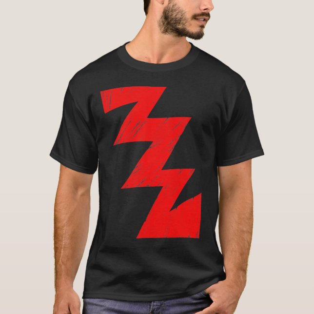 Camiseta ZigZag Estampado - Rojo (Anverso)