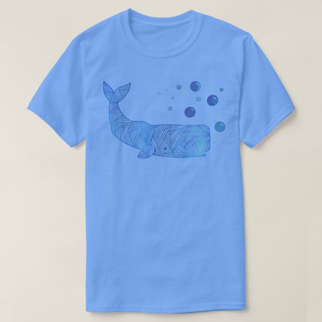 Camiseta Zigzag Sperm Whale (Diseño del anverso)