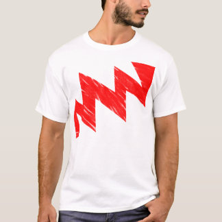 Camiseta ZigZag Stenciled - Rojo