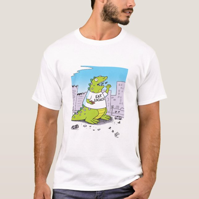 Camiseta Zilla Come Comida Local (Anverso)